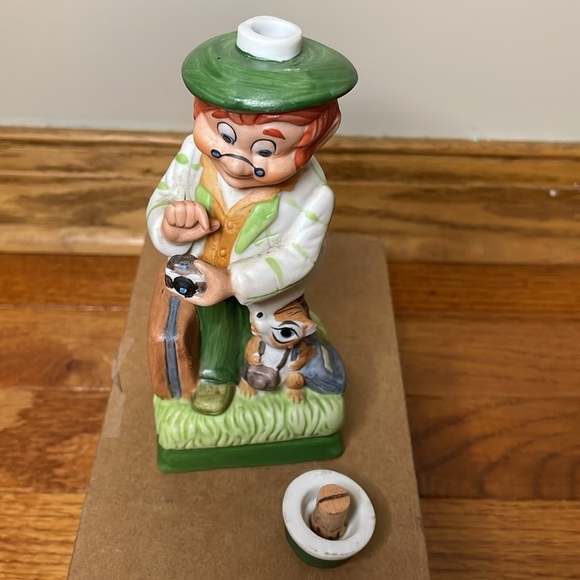 Rare-1980 "Mr Tourist Leprechaun" Mr. Lucky Series, Hoffman Distilling Decanter - Picture 10 of 11